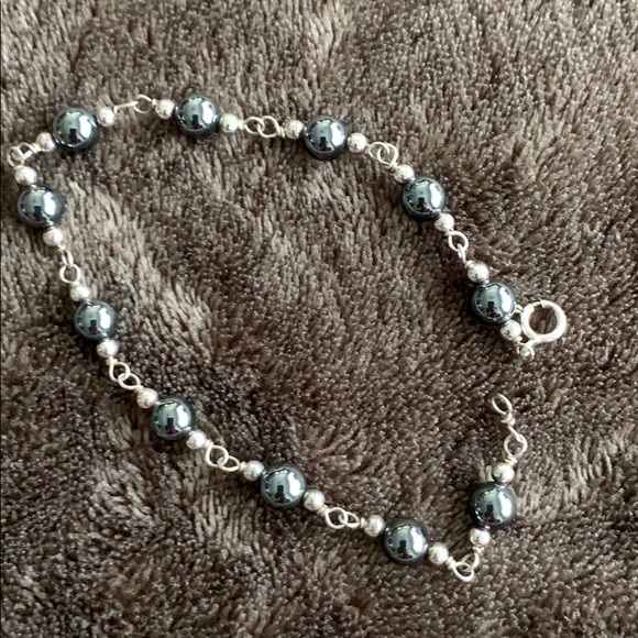 Hematite & Silver duo (Pendant & Bracelet) - Picture 4 of 4